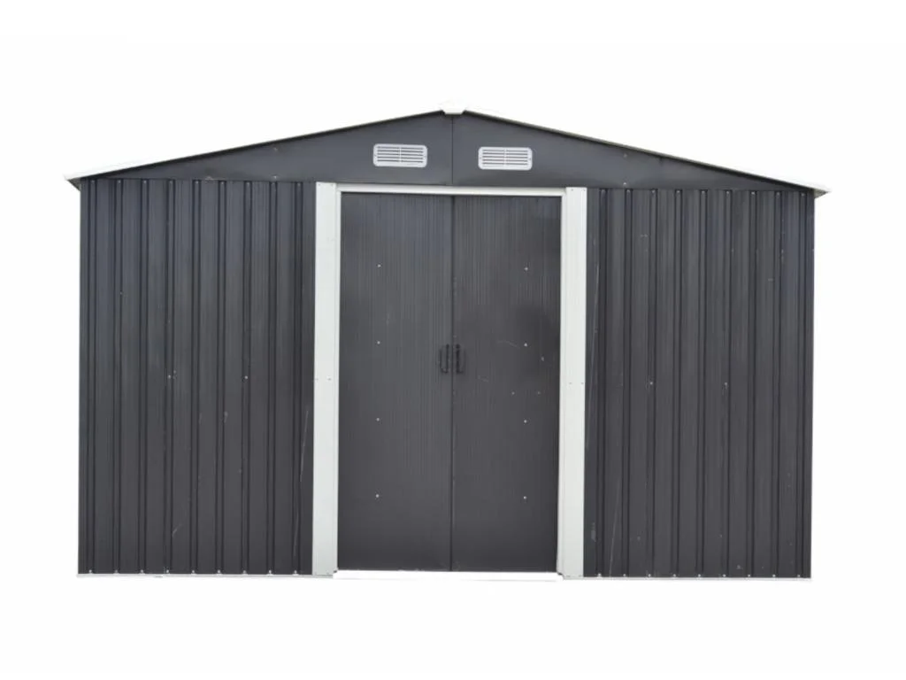 Abri de jardin en acier galvanisé gris 12,5 m² – Prix d’usines – Image 4