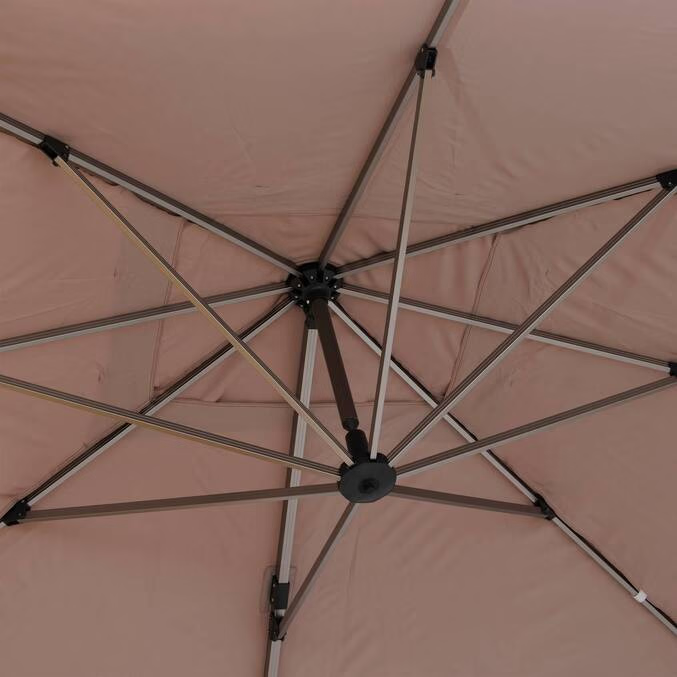 Parasol déporté rectangulaire ÉQUADOR Taupe 4 x 3 m - Aluminium, Polyester – Image 4
