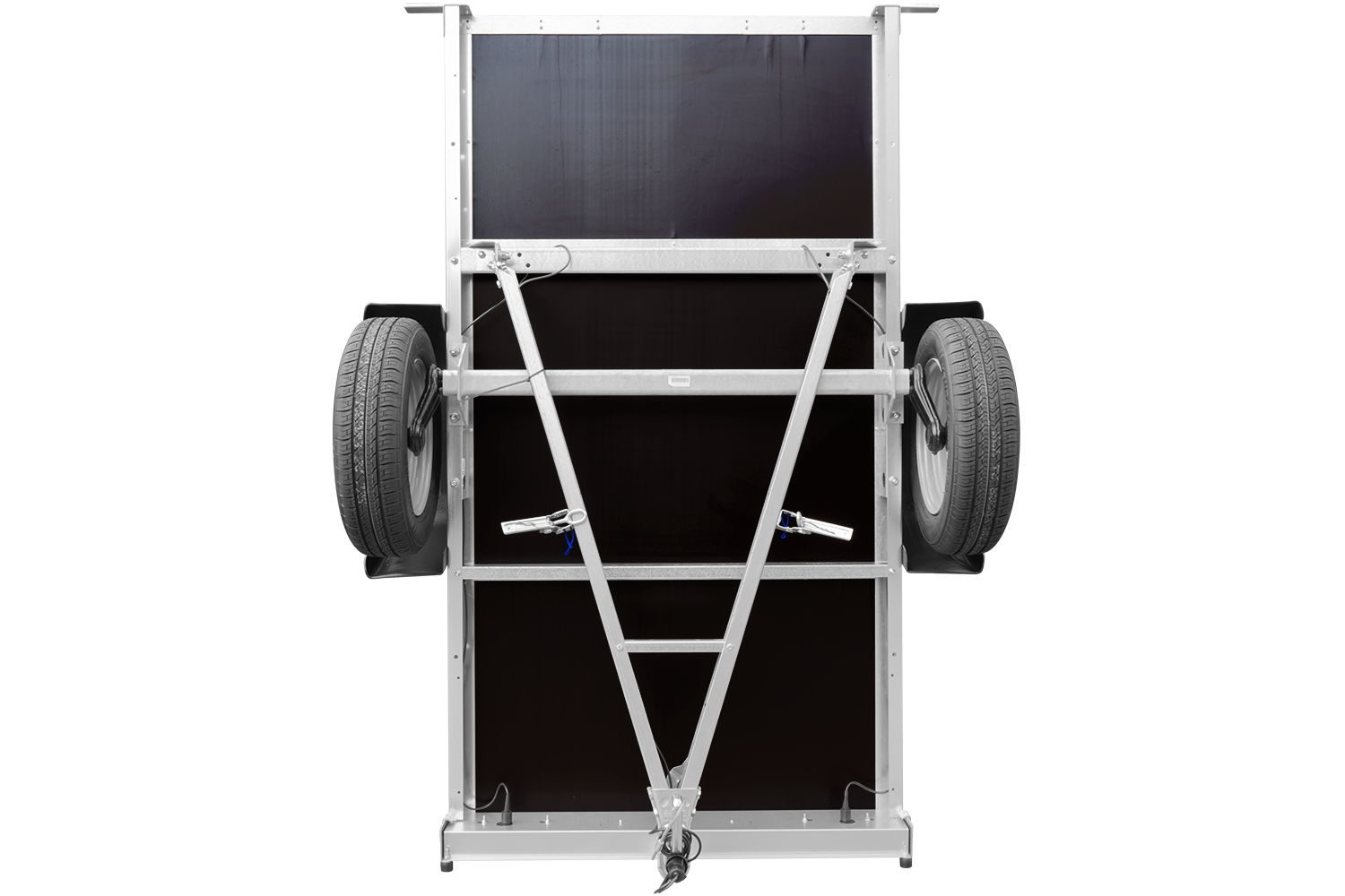 Remorque bagagère garden trailer 200 kipp 200 x 106 cm avec bâche haute bleue, arceau et roue jockey – Neuf – Prix Destockage – Image 14