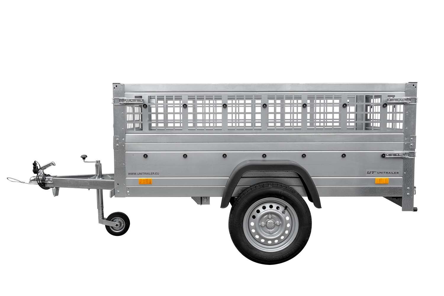 Top remorque garden trailer 200 kipp avec rehausses grillagées et roue jockey – Neuf – Prix Destockage – Image 11